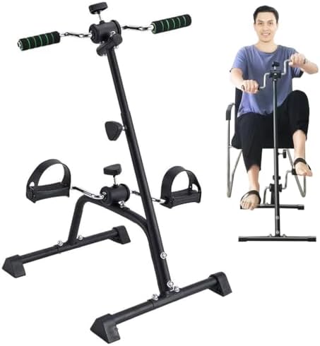 Compact Exercise Bike, Pedal Exerciser For Seniors Folding Pedal Exerciser Hand Arm Leg And Knee Peddler Fitness Equipment