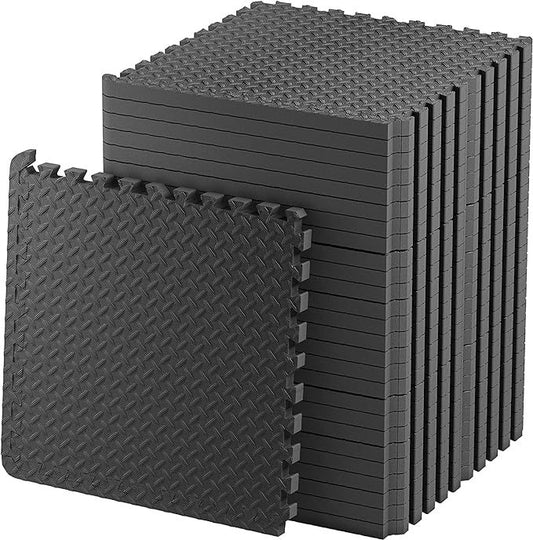 12mm Gym Floor mat Rubber Foam for Heavy Workout Puzzle Floor mats for Home Exercise
