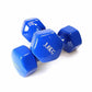 Vinyl Dumbbells Set for Yoga - Pair of Weights (3kg)