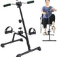 Compact Exercise Bike, Pedal Exerciser For Seniors Folding Pedal Exerciser Hand Arm Leg And Knee Peddler Fitness Equipment
