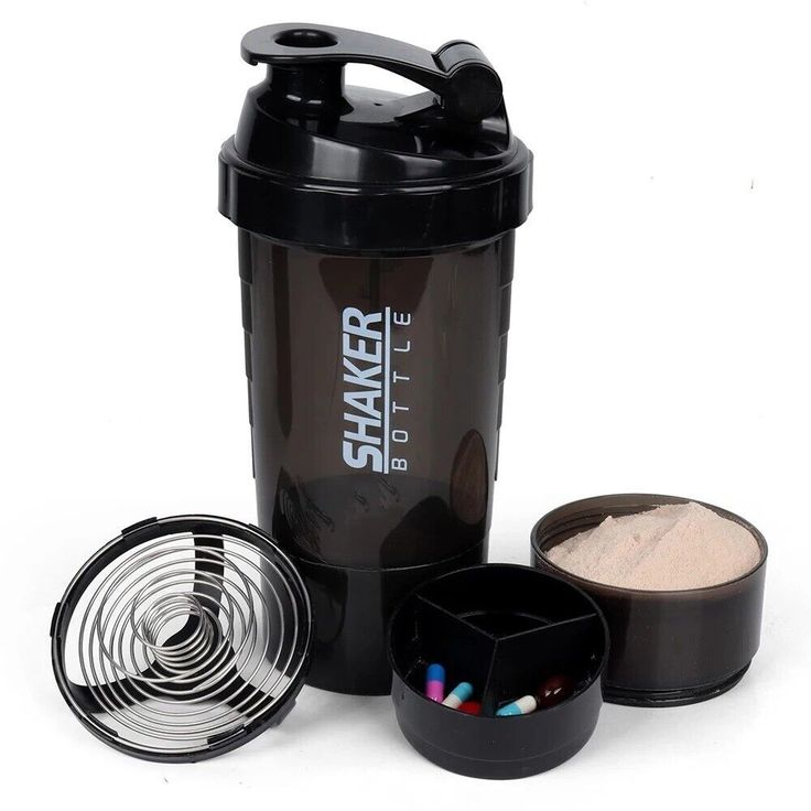 500ml Protein Shaker Bottle – Leak-Proof Gym Mixer with Whisk