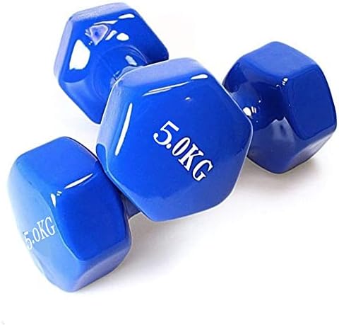 Vinyl Dumbbells Set for Yoga - Pair of Weights (5kg)