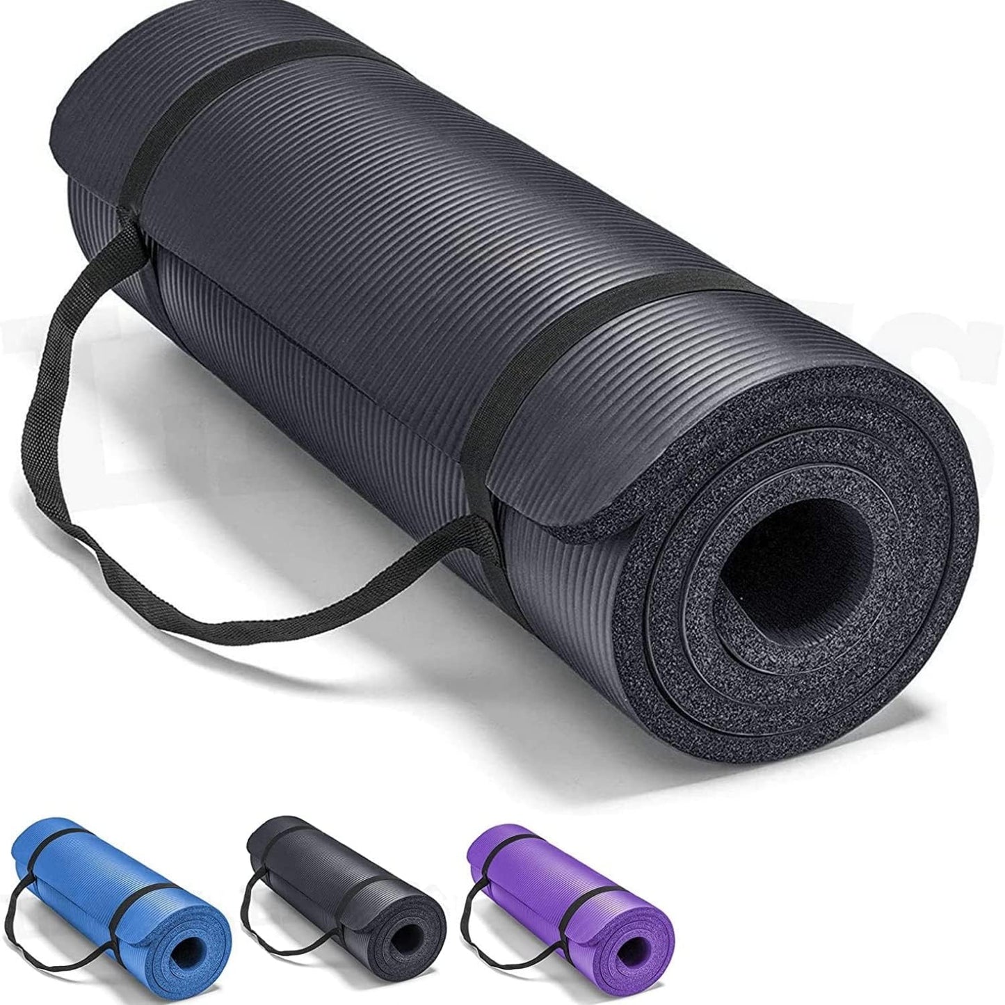 10 mm Thick Gym Yoga Mat for Fitness and Stretching