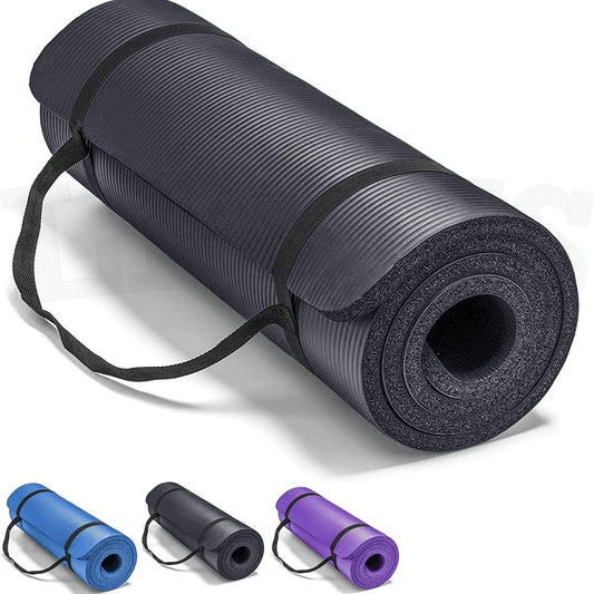 10 mm Thick Gym Yoga Mat for Fitness and Stretching