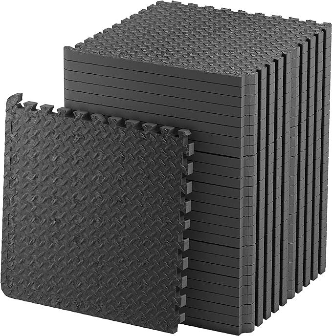 20mm Gym Floor mat Rubber Foam for Heavy Workout Puzzle Floor mats for Home Exercise