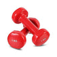 Vinyl Dumbbells Set for Yoga - Pair of Weights (1kg)