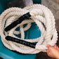 Heavy Battle Rope 1.5" Dia White Cotton Hard Rope in 10ft, 20ft, 30ft