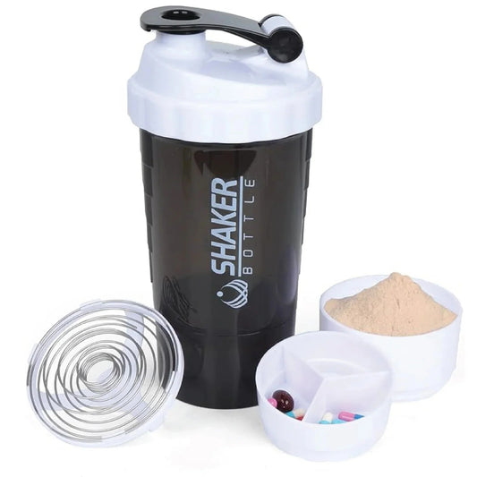 500ml Protein Shaker Bottle – Leak-Proof Gym Mixer with Whisk