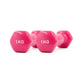 Vinyl Dumbbells Set for Yoga - Pair of Weights (1kg)